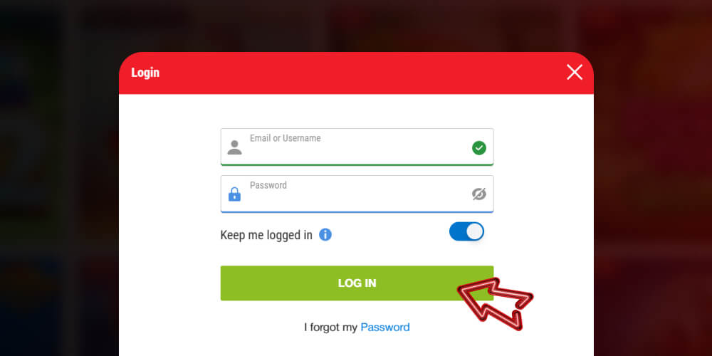 login to your account